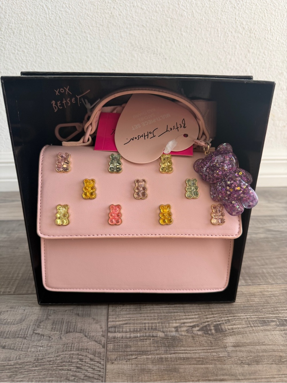Betsey Johnson Pink Gummy Bear Purse NWT